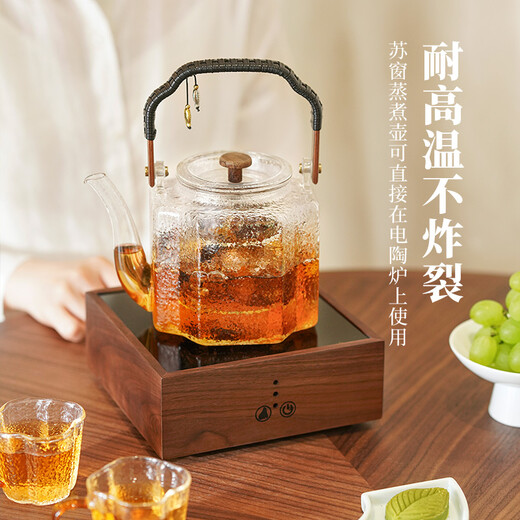 Yaji tea set Su window kettle cooking two-purpose lifting kettle high temperature resistant water boiling health kettle black tea Pu'er boiling tea kettle 1300ml