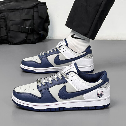 Putian AJ Chaussures masculines Low Top Dunk Brooklyn Nets Air Force One Aj1 Board Chaussures Sports Chaussures décontractées Femmes Low 6189 Brooklyn Nets 35