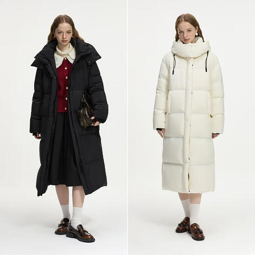 
Fan Silan's Highlight Cloud Series Long Sweet Puff Outdoor Down Jacket Women's Winter 2024 New Model 14081 Camellia S