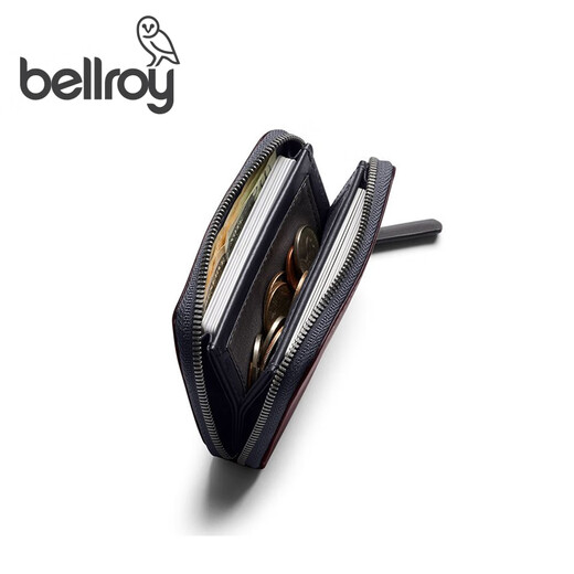 Bellroy Australia Folio Mini Spring Neue Brieftasche Reisependlerkarte Funktionaler Brieftasche Aufbewahrungstasche Clutch Merlot Brown