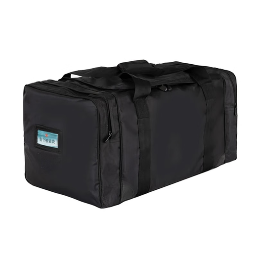 Black front bag, left behind bagged, left behind bag, rear bag, thickened large-capacity waterproof canvas handbag, black - thickened version