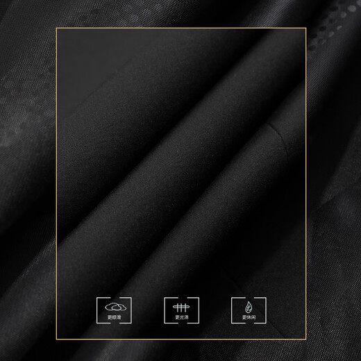 Fat Brother Plus Size Men's Black Gold Light Luxury Series Men's Casual Suit Jacket Plus Fat Extra Large Business Formal Wedding Suit Black Single Suit (Thick Style) 6XL (270-300Jin Jin is equal to 0.5kg)