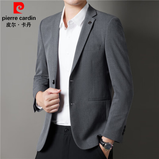 Pierre Cardin suit men's spring and autumn new business casual slim small suit young and middle-aged single suit jacket men's two-button suit