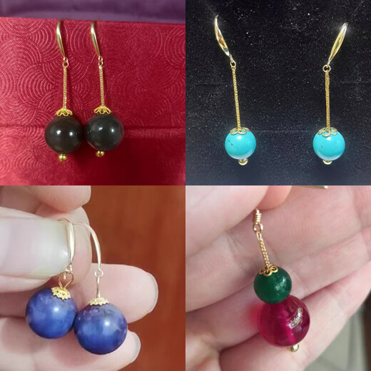 Yuman 18k gold torus separator old gold spacer handmade DIY bracelet string beads jewelry accessories No. 5 six-pointed star with great value 6mm four gold