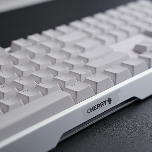 CHERRY樱桃 MX3.0S机械键盘 游戏键盘 电竞键盘 办公电脑键盘 RGB混光键盘 合金外壳 无钢结构 白色青轴