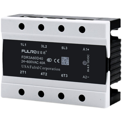 Frederic three-phase solid state relay FDR3A60D40 DC24V controlled 380V AC SSR3-25DA FDR3A60D80 (80A) DC controlled AC