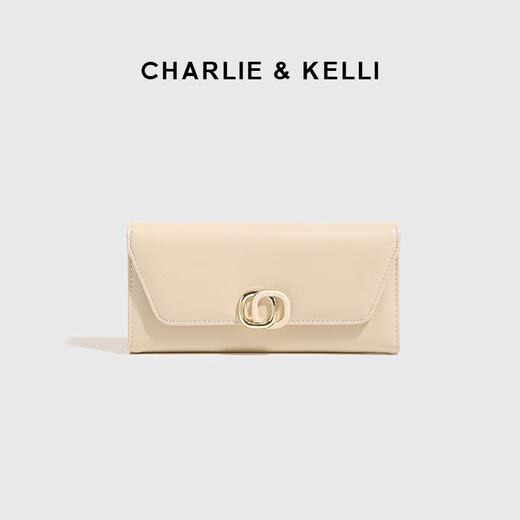 CHARLIE / KELLI official website CK light luxury bag women's bag fashionable long wallet women's 2025 new coin wallet card bag clutch off white [520 gifts]