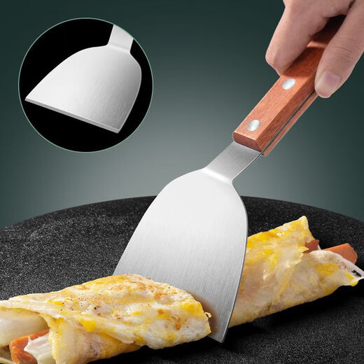 Baichunbao pancake and fruit set 304 stainless steel bamboo dragonfly stall artifact household egg pancake frying spatula pancake rake + scraper