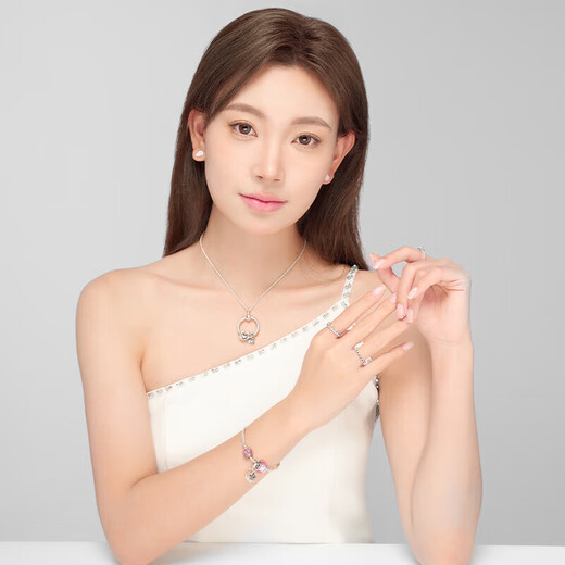 PANDORA Snow Reflecting Rose Earrings White Elegant High-end Fashion Niche Design Birthday Gift for Girlfriend