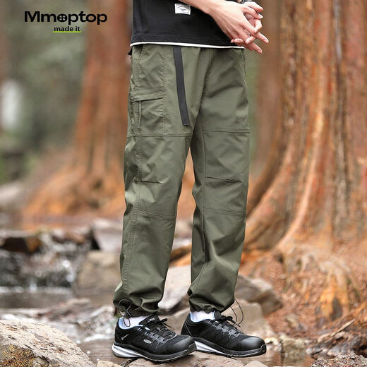 MMOPTOP outdoor workwear assault pants autumn and winter men's loose breathable street sports casual pants 2409 military green 2XL