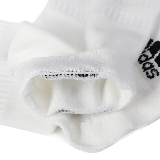 阿迪达斯（adidas）袜子运动袜男袜女袜中筒船袜休闲袜吸汗透气棉袜跑步纯色三双装 DZ9435/三双装/白色 4346（L）