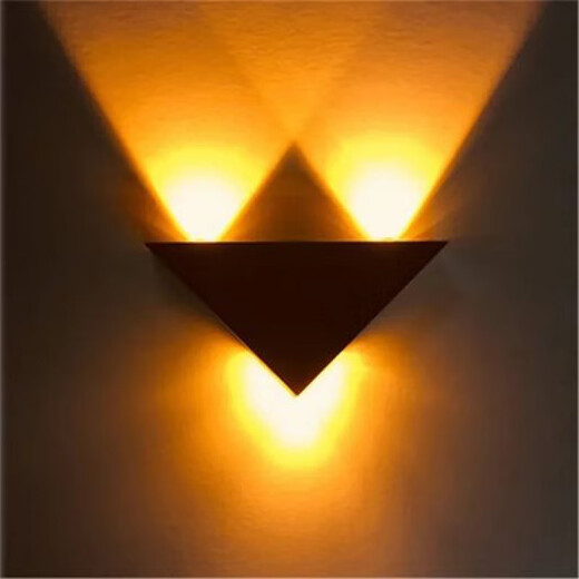 Micro led wall lamp modern simple creative corridor aisle bar club KTV background wall decoration colorful color-changing light 3W yellow light