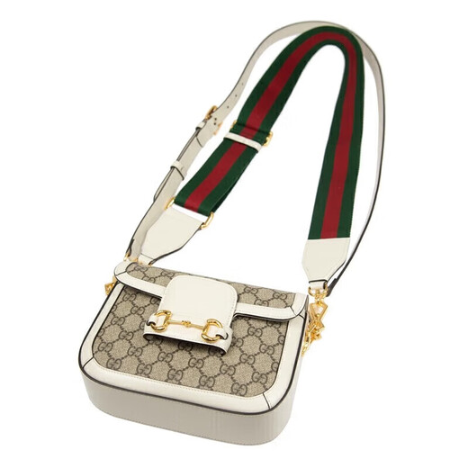 古驰（GUCCI）古驰（GUCCI）女包经典马衔扣1955系列马鞍包20.6x14.4送女友礼物 658574 HUHHG 9759 白色