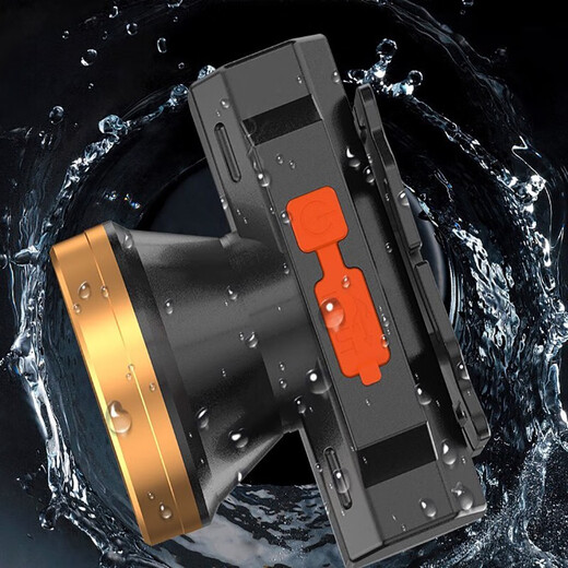 Nuzheng LED-Scheinwerfer Strong Light Rehoargable Super Bright Night Fishing Lampe Kopf montiert Taschenlampe Langstrecken 1000 Meter Minenlampe ohne Induktion 9900W Akkulaufzeit 100 Stunden Single Lithium Batterie