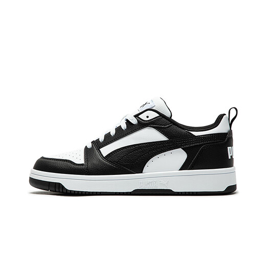 彪马（PUMA）经典复古透气小白鞋男女百搭运动休闲板鞋REBOUND 392328 白-黑色-白-01 41