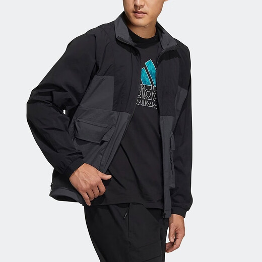 阿迪达斯 （adidas）男装 新款跑步训练运动休闲连帽夹克外套DQ3070 HE9929 S