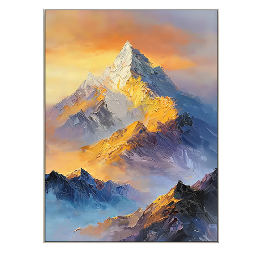 
Yitu hand-painted oil painting entrance living room decoration painting study office vertical version good meaning light luxury sofa dining room hanging painting Rizhao Jinshan 60*80 black metal frame