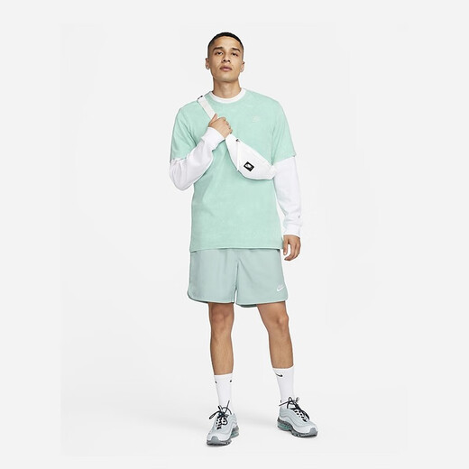 耐克（NIKE）男装 新款圆领休闲印花透气短袖运动T恤 FJ2305-480 FD1283-309 S