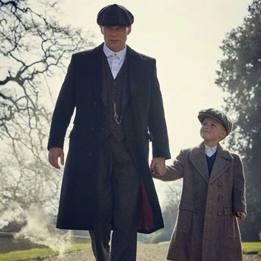 Di Shuqi Peaky Blinders wool octagonal hat men's Razor Party British beret retro literary newsboy hat fashion painter hat black 58-61