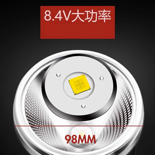 汶纳几P90强光头灯充电超亮头戴式照明矿灯手电筒远射锂电jm9 9923-白光升级四核P90