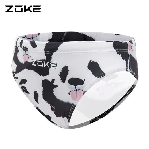 ZOKE Niedlicher Panda, Eltern-Kind-Bekleidung, Renn-Badeanzug, Damen, Sport, Training, Wettkampf, schmaler Badeanzug, eng, schwarz und weiß, rosa Bärenblume (Junge), 140-64-55(14)