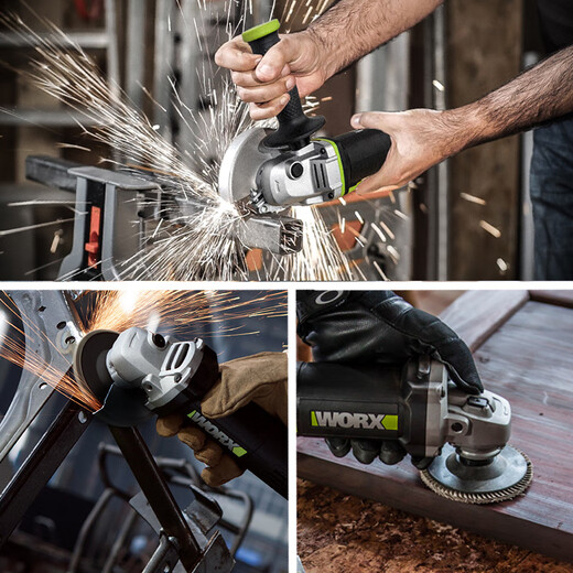 Wax 720W Angle Grinder WU800S Handheld Cutting Machine Grinder Polishing Machine Hand Grinder Wheel Grinder