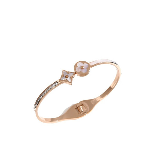 Quamer Old Phoenix Gold Store Fashion coréenne Crocodile Crocodile Fritillaria Bracelet Diamond plaqué 18k Gold Luxury Ins Simple Design 9921-Gold