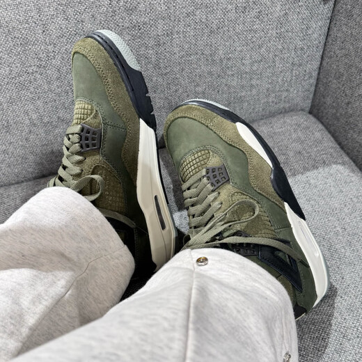 
Nike (NIKE) men's shoes Air Jordan 4 AJ4 Joe 4 Zhongbang University Blue Sports Shoes Casual Retro Basketball Shoes FB9928-200/FB9927-200 Military Green 43