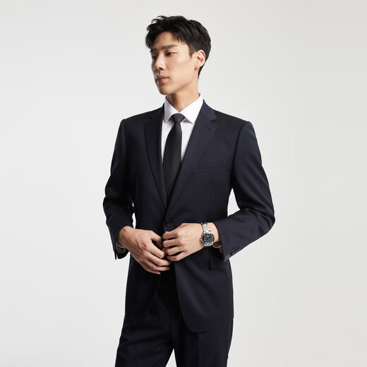YOUNGOR (YOUNGOR) suit men's 050 tops autumn and winter youth men's suit top wool fabric classic suit Navy blue L 175/96A