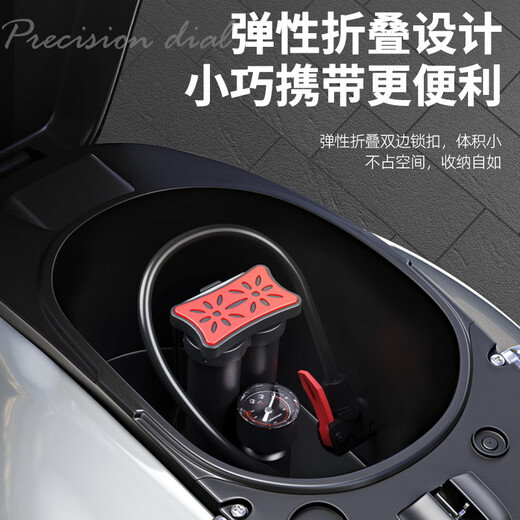 Move Iron Bicycle Pump Foot High Pressure Single and Double Pump Mountain Road Bike Portable Air Pump Accurate Air Pressure Gauge