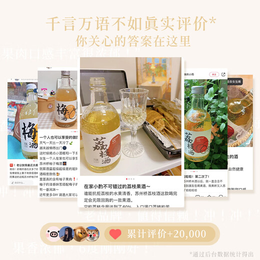 苏州桥果酒荔枝酒6度低度女士微醺甜酒375ml果酒女士佳节送礼