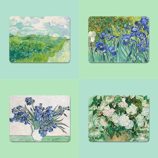 
Van Gogh's oil painting mouse pad small convenient computer mouse pad office keyboard pad laptop customized mouse pad Orville green wheat field-TK-679 300x250mm 3mm