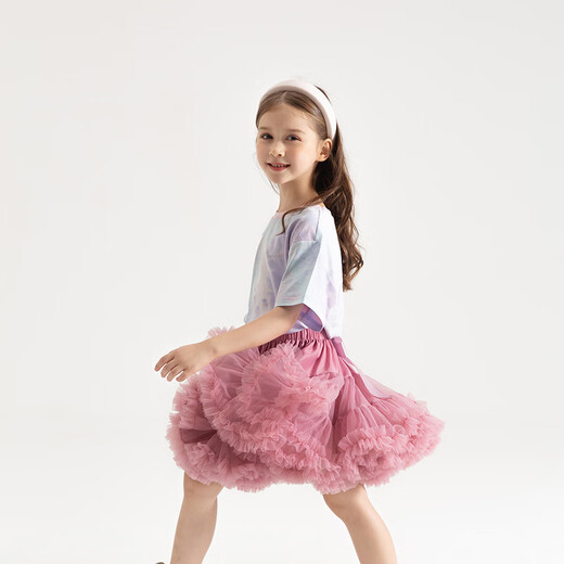 Children's tutu skirt, bunny skirt, princess skirt, short skirt, girls' skirt, tutu skirt, girl's holiday gift skirt, wine red star 120 (M) (height 100-120cm)