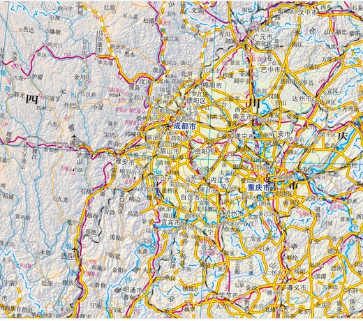 2025 China Transportation Map National Highways and Railways 1068*745 mm