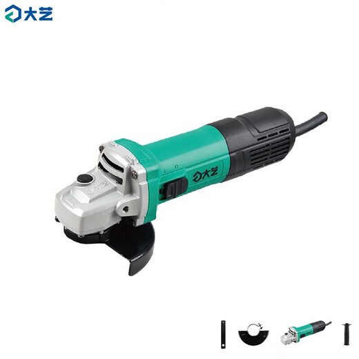 大艺角磨机磨光机家用多功能工业切割机手磨抛光打磨机手砂轮电动工具 PAG 06-100【1050W】侧开关