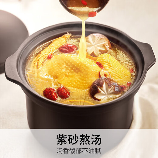 Joyoung electric stew pot, electric stew pot, electric casserole, soup pot, stew pot, purple casserole, bird's nest stew pot, multifunctional pot for porridge, baby food supplement pot, electric cooking pot 3 liters GD517