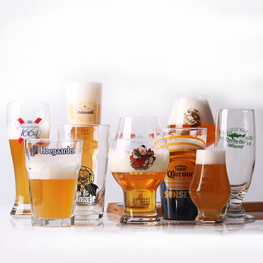 Multiple styles of lead-free glass beer mugs with logo, craft beer mugs, American IPA pint mugs, star rocket mugs, explosion mugs, various beer mugs, white label wide mouth burping beaver mugs, 470ML 2 pieces