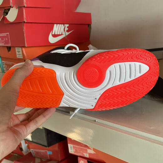 耐克（NIKE）休闲鞋女鞋夏季新款运动鞋Air Jordan Max Aura小康扣篮球鞋 AQ9214-102白色鸳鸯 38.5