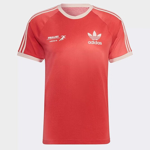 阿迪达斯 （adidas）三叶草短袖男装2025夏季新款运动服半袖时尚休闲透气棉质圆领T恤 HL9276橙色 M