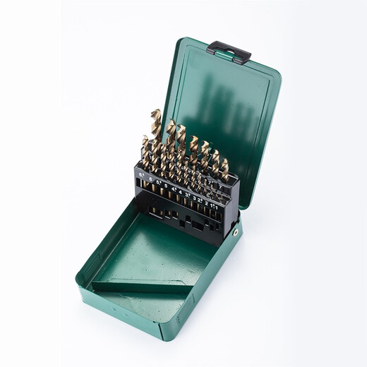 SATA 52819 High Hardness Wear-Resistant Stainless Steel Drill Bits 19 Pieces Straight Shank Cobalt Twist Drill Set 1mm-10mm