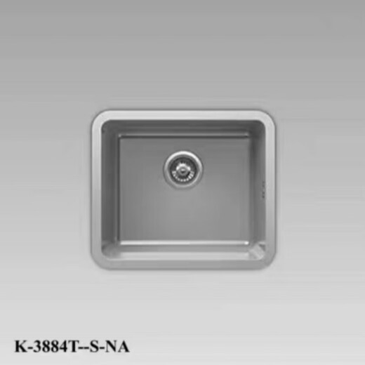 Kohler Slis Slisless Stahl Spülbecken Tischplatte und unter Küchenbecken kleine Einzel- und Doppeltanks K-3884/97827T/97829t/97830 Single Tank K-3834t-S-Na