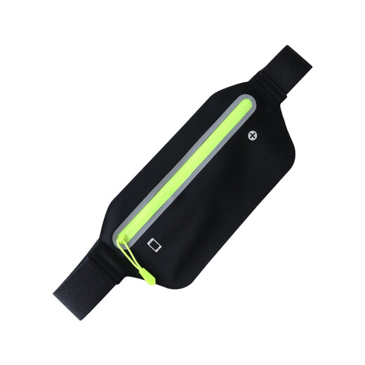 
Raft core close-fitting anti-theft invisible waist bag travel abroad sports passport bag anti-stealing wallet anti-snatch bag Double pocket waist bag - black black zipper