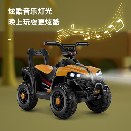 Lochwa Children's Elektroauto Allrad-Lade-Fernbedienung Kinderwagen kann in einem Baby-Spielzeugauto sitzen. Weißer großer Akku mit Licht und Musik + Fernbedienung