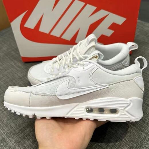 耐克（NIKE）女鞋运动鞋夏季新款AIR MAX气垫鞋缓震跑步鞋低帮透气休闲鞋 DM9922-101白色 36