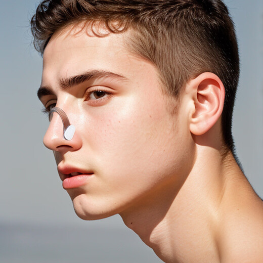 Feyovoly swimming nose clip professional anti-choking silicone adult men and women equipment anti-slip diving nose clip nose clip earplug set-blue