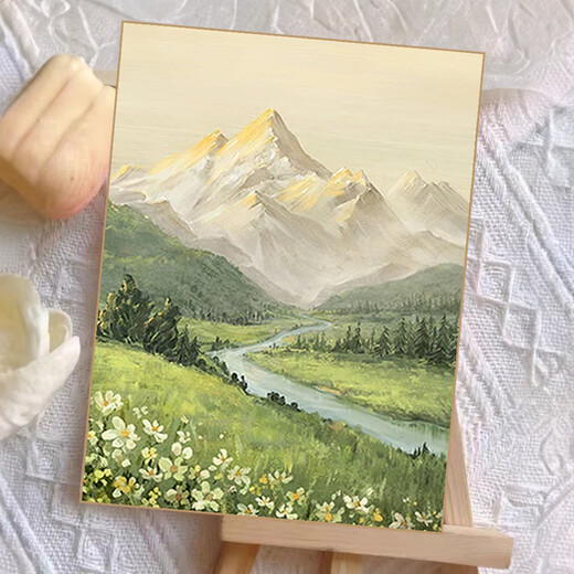 Zhenxi digital oil painting diy handmade birthday gift Rizhao Jinshan decorative painting landscape coloring oil painting hand-painted coloring painting Rizhao Jinshan digital oil painting 30*40cm
