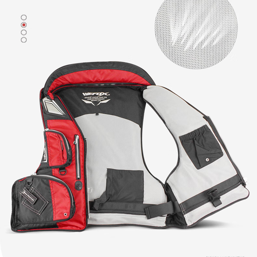 Taiwan Weihu WEFOX life jacket multi-functional rock fishing boat fishing sea fishing lure fishing clothing vest fishing vest black gold 4007 XL weight 220Jin Jin is equal to within 0.5 kg