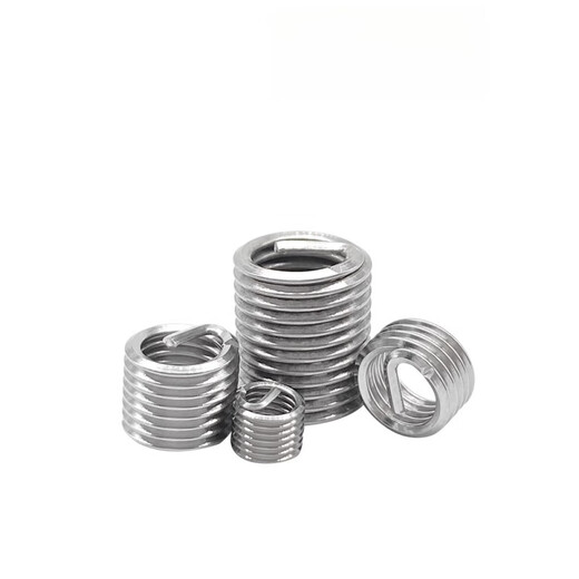 RSRDDY Chengdejing 304 stainless steel threaded sleeve steel wire threaded sleeve threaded brace protective sleeve screw M216 set steel sleeve M2*0 points 4*1D10 grains 2mm