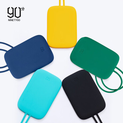 90 points colorful silicone luggage tag boarding pass suitcase shipping tag trolley case identification card dark green