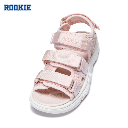 ROOKIE children's shoes, boys and girls sports sandals, summer new children's lightweight cushioning, non-slip children's beach sandals, light pink/off-white 30, recommended foot length 18.5cm